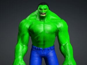 Hulk 2099 3D Character Model – Futuristic Monster Version, FBX/iAvatar, Rigged