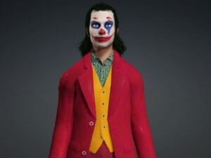 3D Joker Character Model (Joaquin Phoenix Style) – FBX/iAvatar, Full Rig
