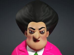 3D Scary Teacher Character Model – FBX/iAvatar, Full Rig + Facial Rig