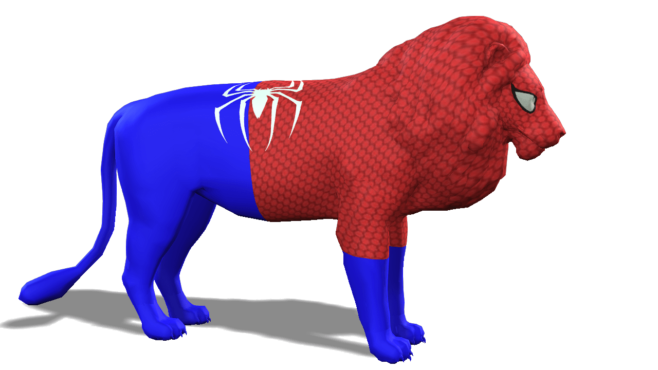 Lion 3D iProp – Spider-Themed Animated Lion with 20+ Motion Pack for iClone - Image 3