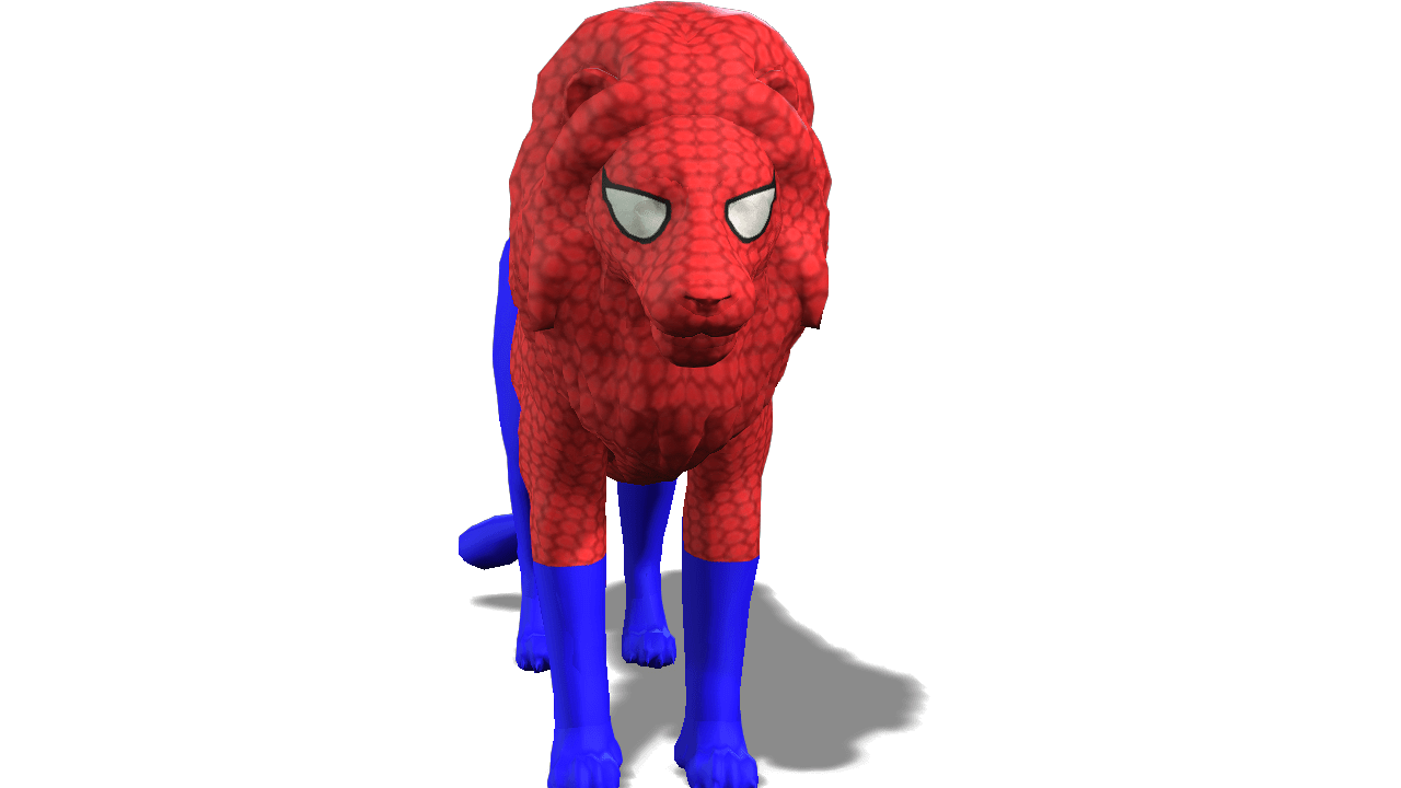 Lion 3D iProp – Spider-Themed Animated Lion with 20+ Motion Pack for iClone