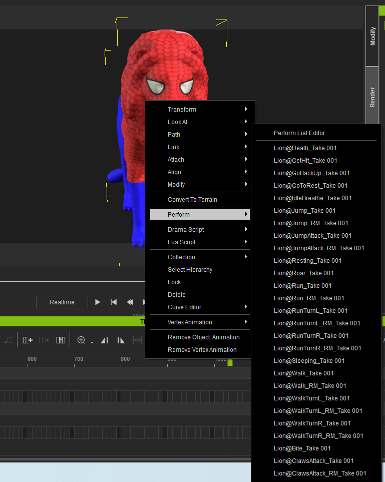 Lion 3D iProp – Spider-Themed Animated Lion with 20+ Motion Pack for iClone - Image 5