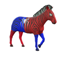 Zebra 3D iProp – Spider-Themed Animated Zebra with 20+ Motion Pack for iClone