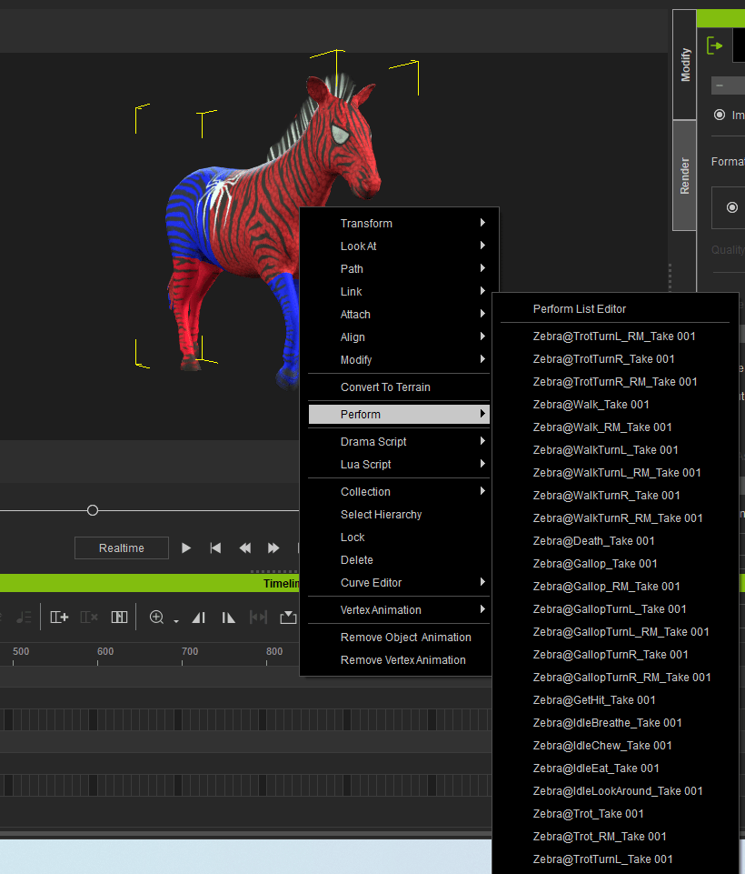 Zebra 3D iProp – Spider-Themed Animated Zebra with 20+ Motion Pack for iClone - Image 4